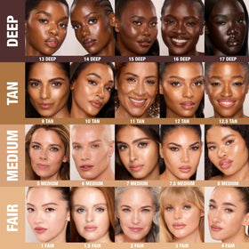 Unreal Skin Tint packaging front view shows a compact stick design for on-the-go use.