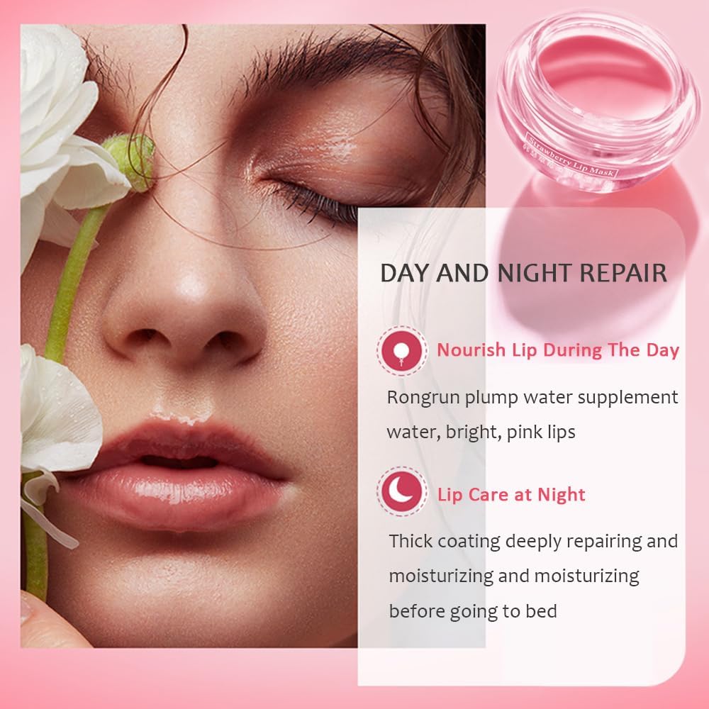 Charm Kiss Bee Lip Mask texture shown during application.