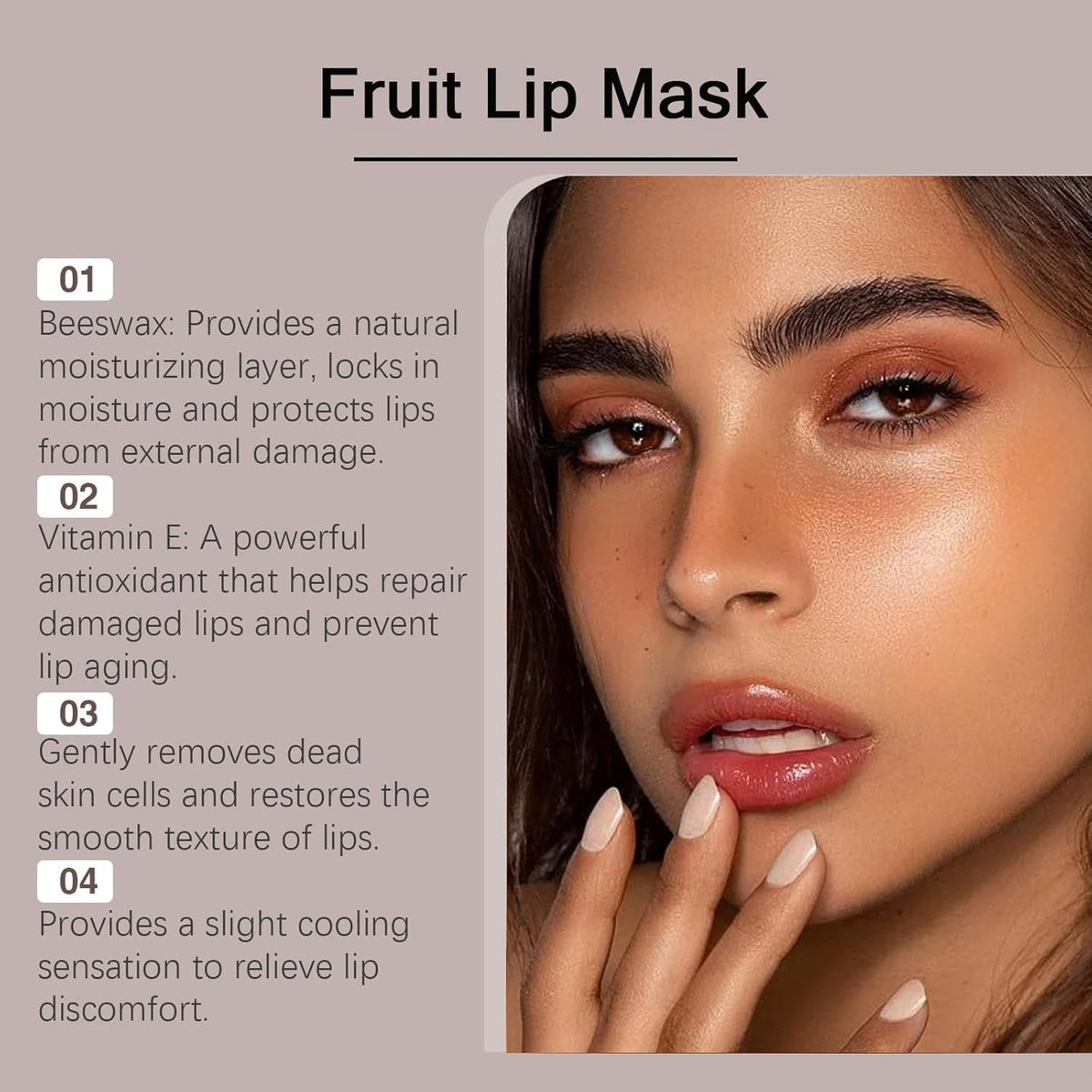 Charm Kiss Bee Lip Mask with lip brush storage.