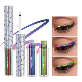 CHARMACY Chameleon eyeliner cap closeup showing duochrome shift for dynamic looks