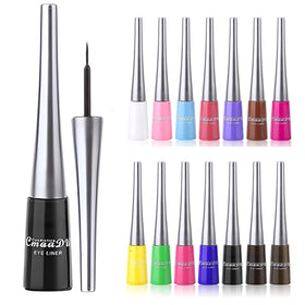CHARMCODE 14-colored eyeliners set close-up with bold pigments for precise definition