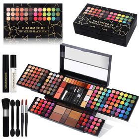CHARMCODE all-in-one makeup kit closed, ideal for on-the-go touch-ups.