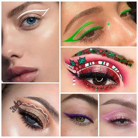CHARMCODE liquid eyeliner brush application demonstrates smooth glide and precision