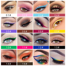 CHARMCODE white liquid eyeliner swatch shows crisp, bright line