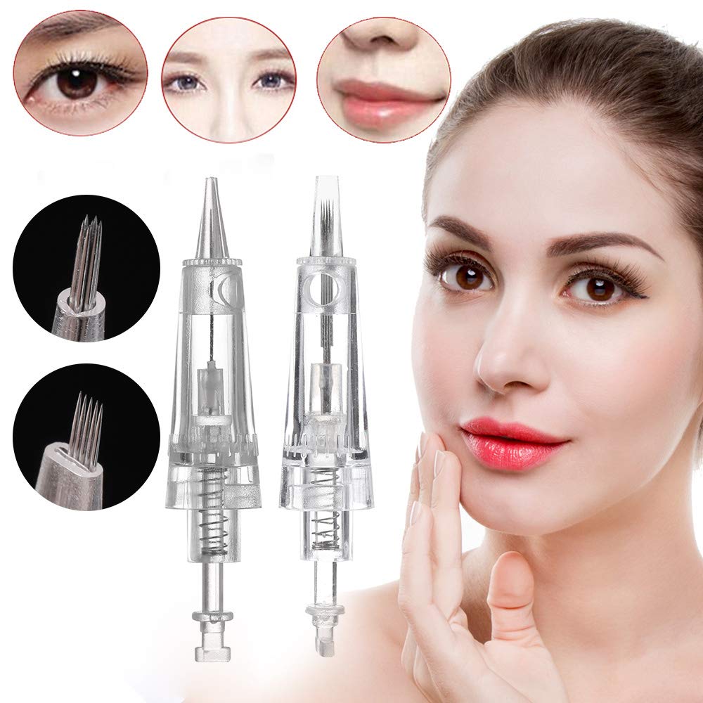 Charme Princesse needle set for eyebrow eyeliner lip visual emphasizes precise application.