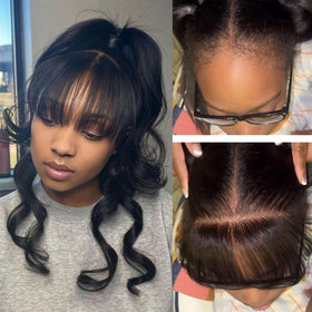 CHARMING YOU hairpiece paired with ponytails and braids for fullness