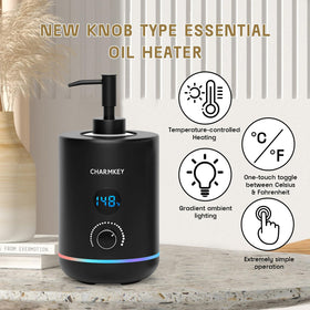 Charmkey Massage Oil Warmer ambient lighting creates a luxurious spa atmosphere