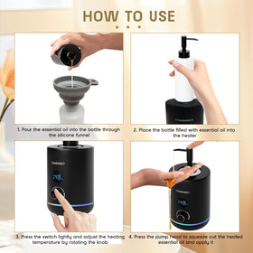 Charmkey Massage Oil Warmer temperature control with °C/°F display