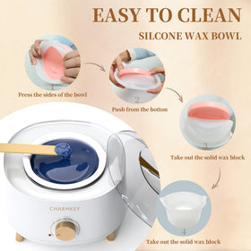 CHARMKEY wax warmer with temperature control for even heat.