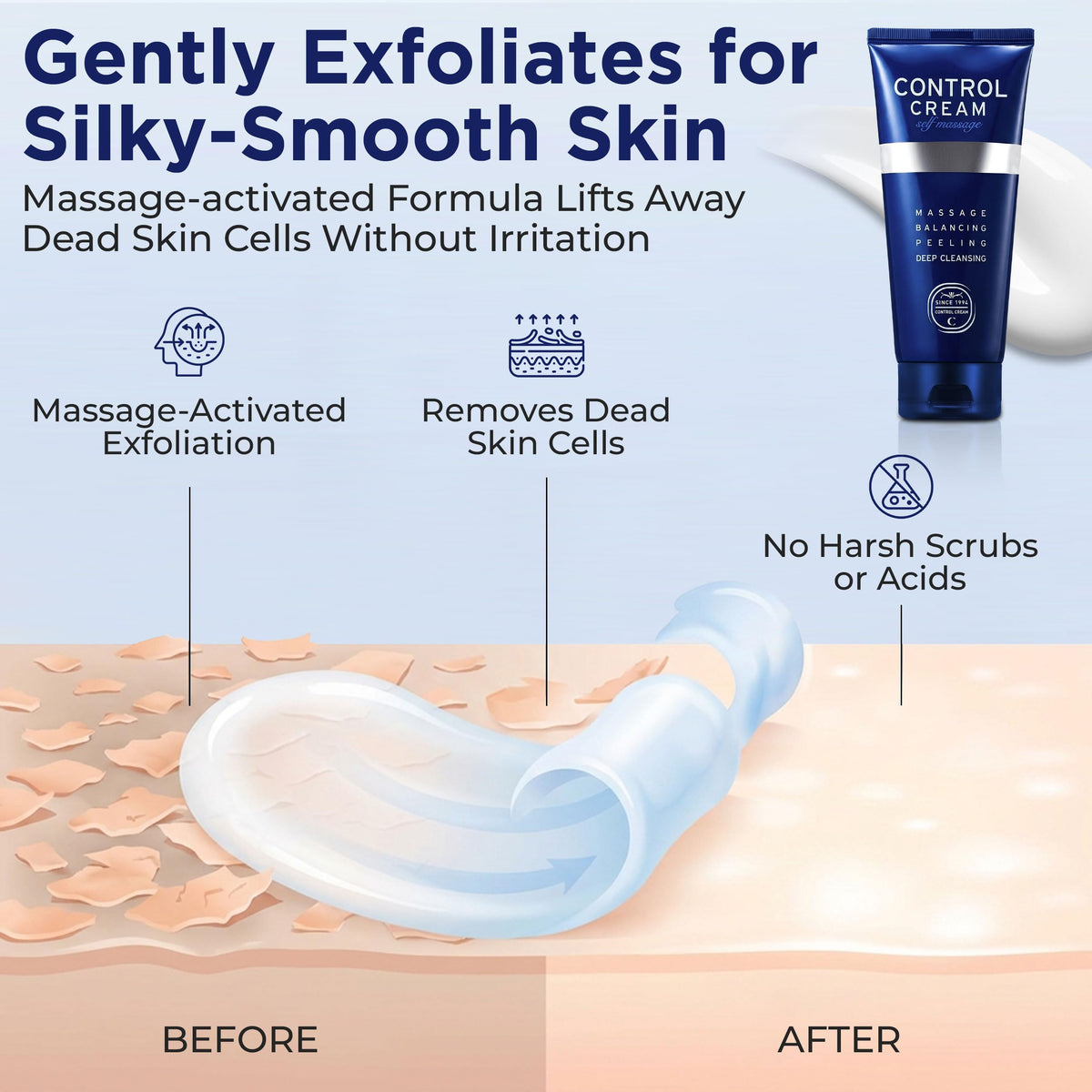 CHARMZONE Control Cream with moringa seed extract hydrates and protects skin.