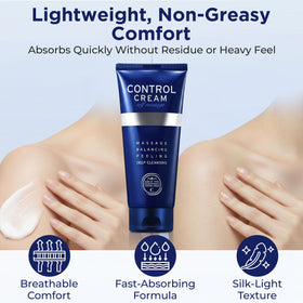 CHARMZONE Control Cream enriched with six botanicals for revitalized tone.