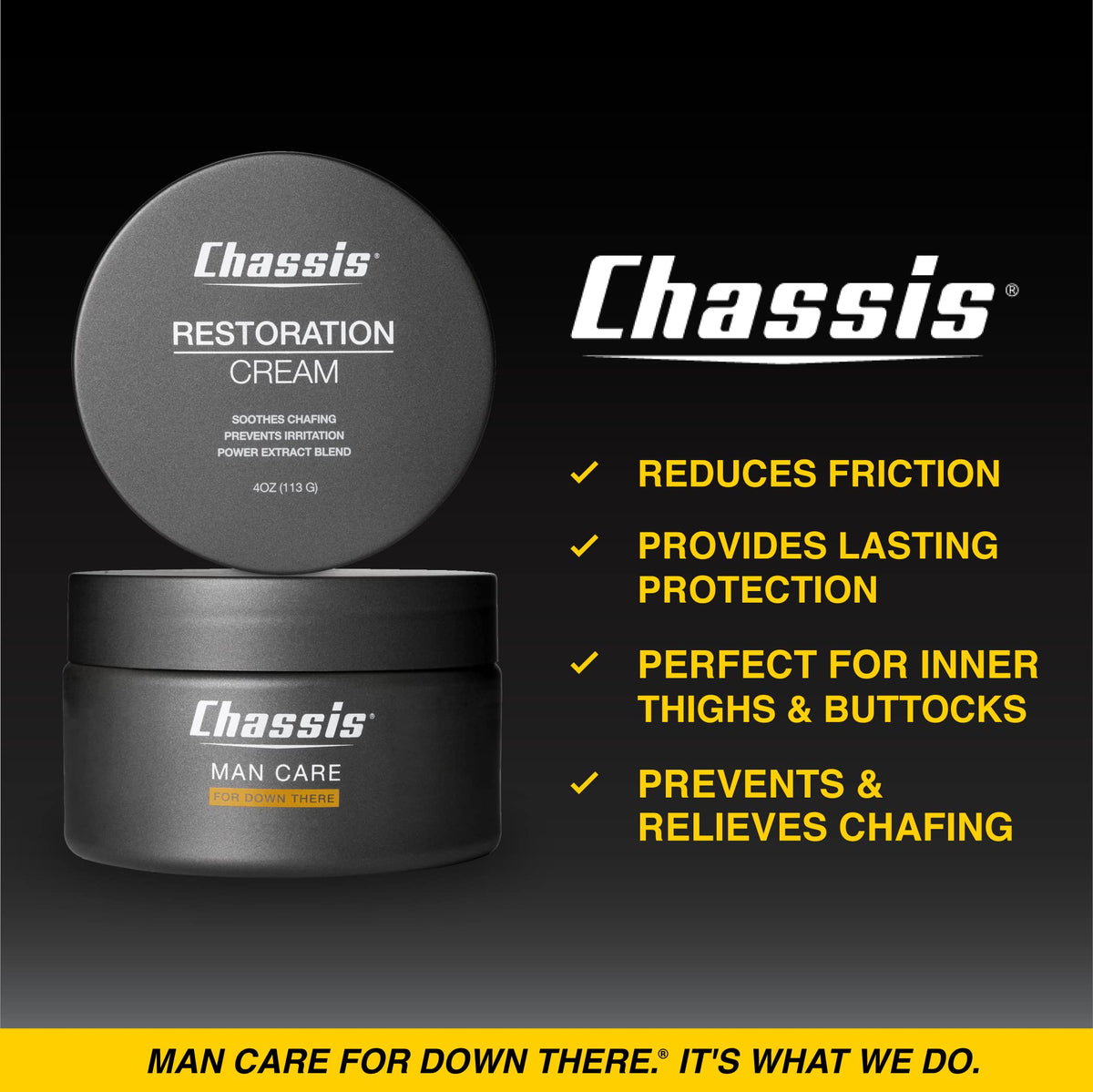 Chassis Restoration Cream ingredients scene highlighting witch hazel, oatmeal, hops, and pumpkin seed.