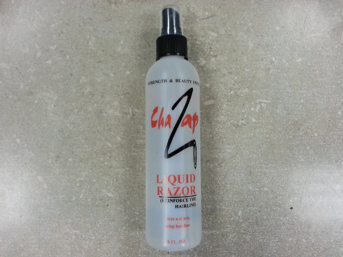 ChaZap Liquid Razor 8 oz bottle for a smooth, comfortable shave.