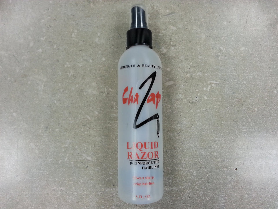 ChaZap Liquid Razor 8 oz bottle for a smooth, comfortable shave.