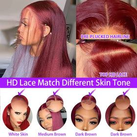 CHEETAHBEAUTY bleached knots close-up for a realistic scalp appearance