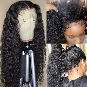 CHEETAHBEAUTY Deep Wave wig 30-inch length displays dramatic length and versatility.
