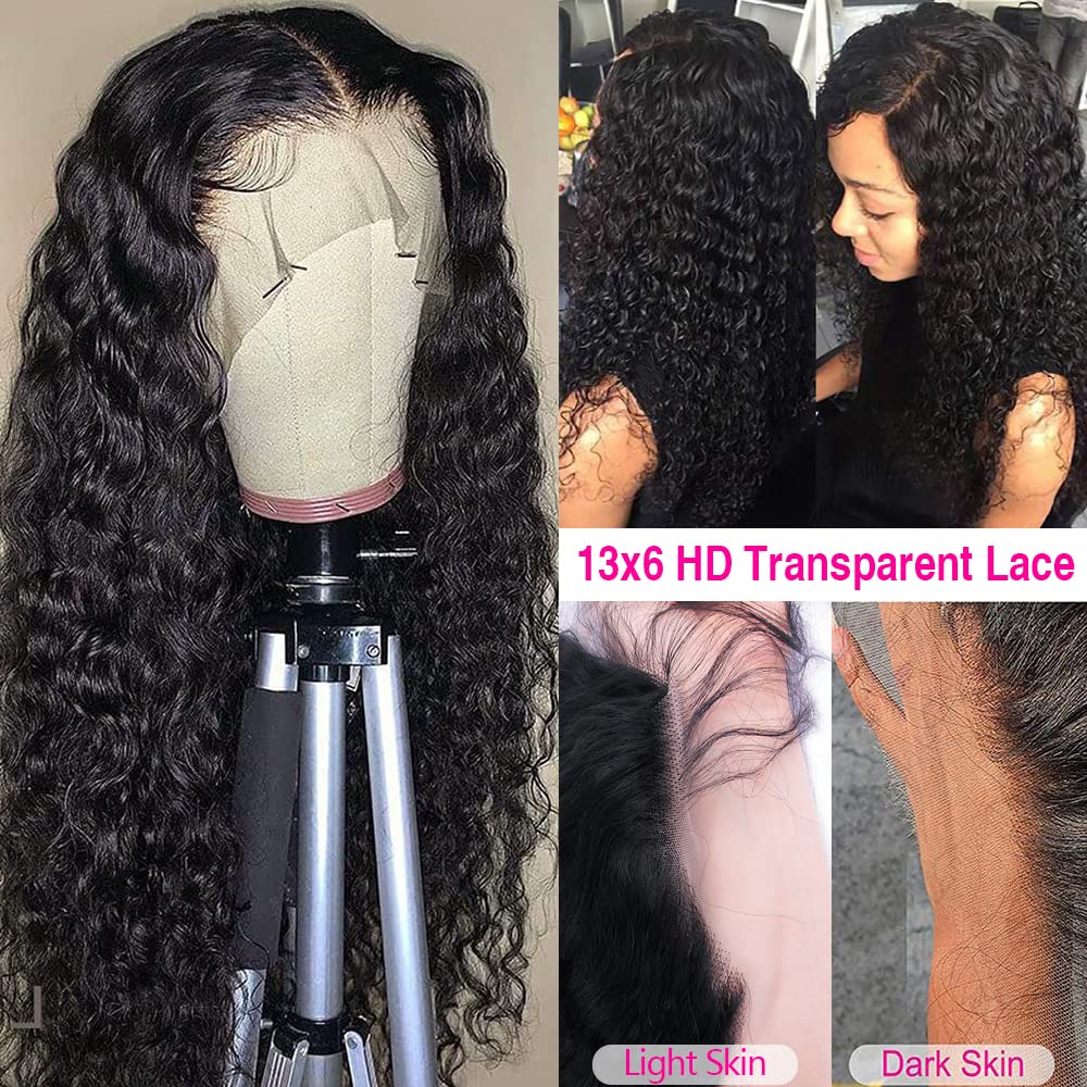 CHEETAHBEAUTY Deep Wave wig back view highlights seamless cap construction.