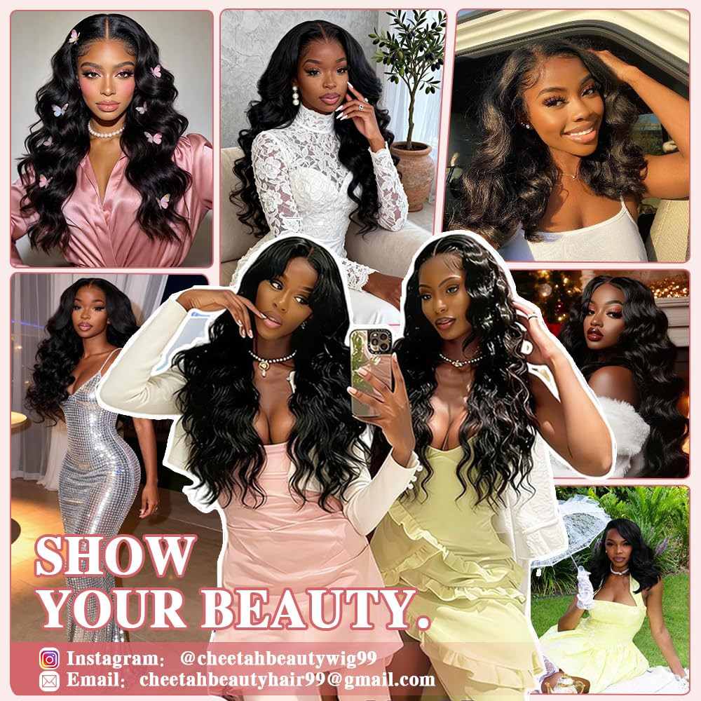 CHEETAHBEAUTY V Part Wig 180% density adds fullness without heaviness