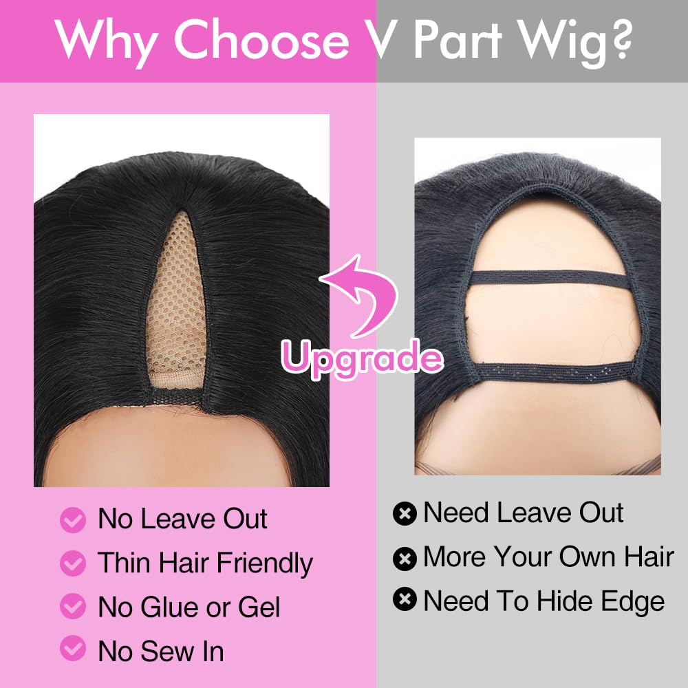 CHEETAHBEAUTY V Part Wig cap construction with adjustable fit