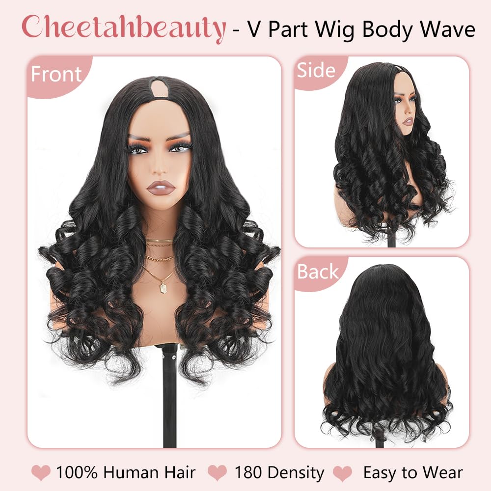 CHEETAHBEAUTY V Part Wig Drawstring secure-fit for all-day wear