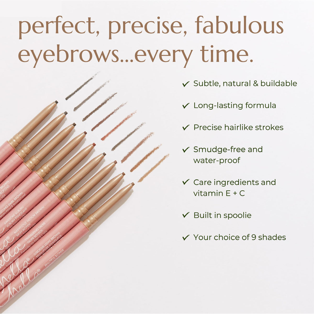 Chella close-up shows soft, buildable color mimicking real hairs