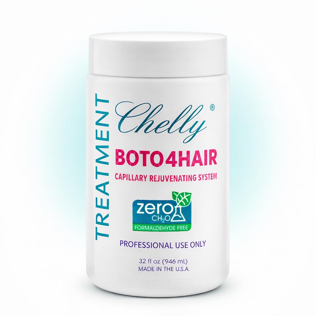 CHELLY Hair Treatment bottle pour showcases deep moisture benefits
