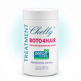 CHELLY Hair Treatment bottle pour showcases deep moisture benefits