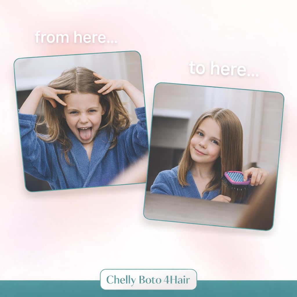 CHELLY Hair Treatment on wet hair highlights hydration and frizz reduction