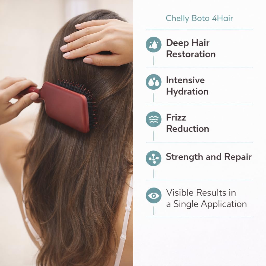 CHELLY Hair Treatment texture close-up reveals creamy conditioning formula