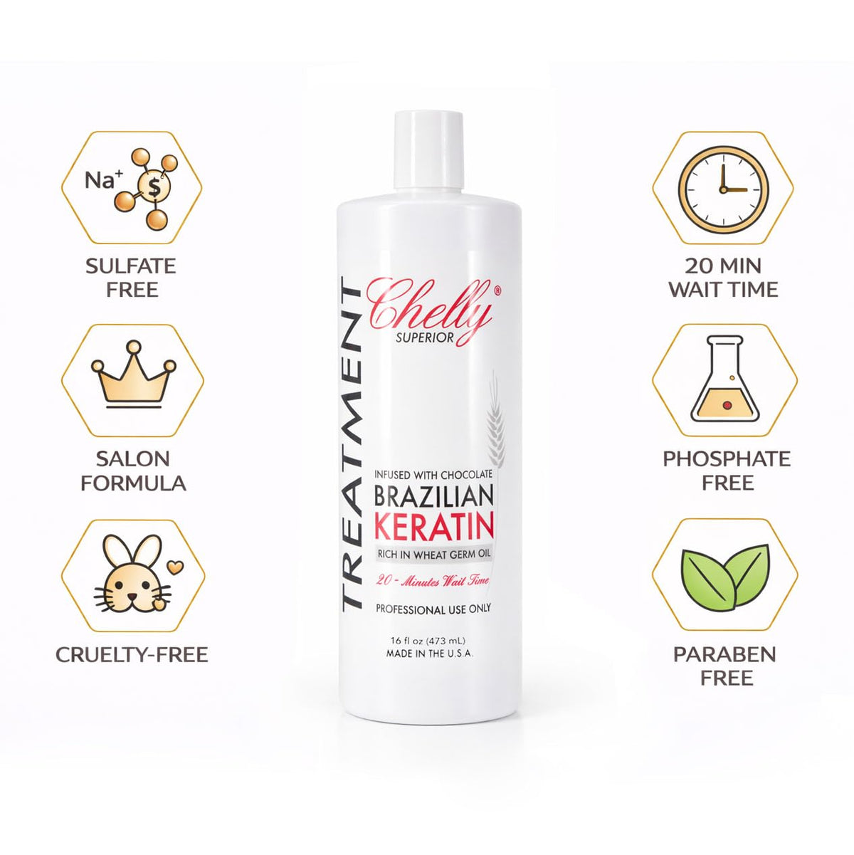 CHELLY ingredients-scene highlighting cocoa, acai, and wheat germ oils