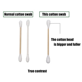 Chenchen XL double-tip tips close-up show full cotton tips for absorption