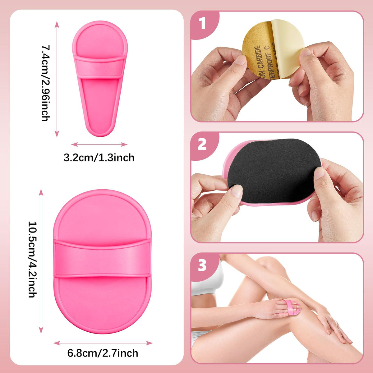 Chengu 202-Pcs hair removal pads small pad for facial hair precision.