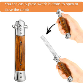 CHENGU stainless steel training comb with smooth polished finish