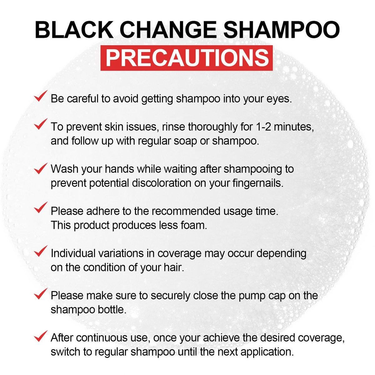 CHEONGDAM STYLE Forest Black Change Shampoo texture close-up showing rich cleansing experience.