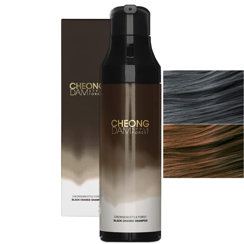 CHEONGDAM STYLE Forest Brown Change Shampoo bottle for at-home color solution.