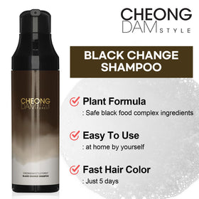 Forest Brown Change Shampoo lather forming on hair for quick coverage.