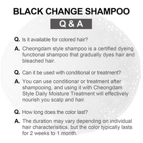 CHEONGDAM STYLE Forest Brown Change Shampoo packaging in a bathroom setting.