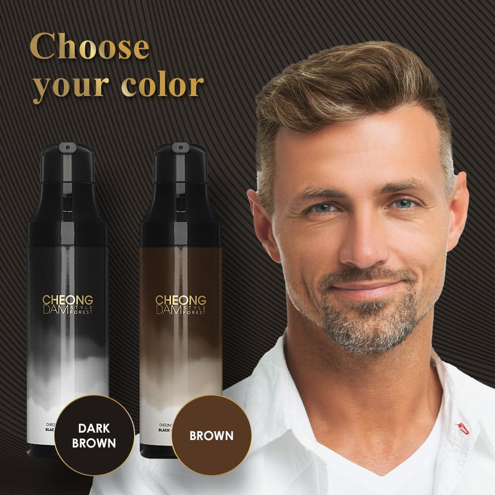 Sulfate-free CHEONGDAM STYLE Forest Brown Change Shampoo packaging label.