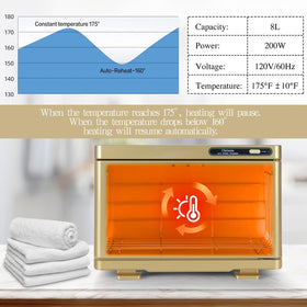 Chetunju clip included for easy hot towel retrieval.