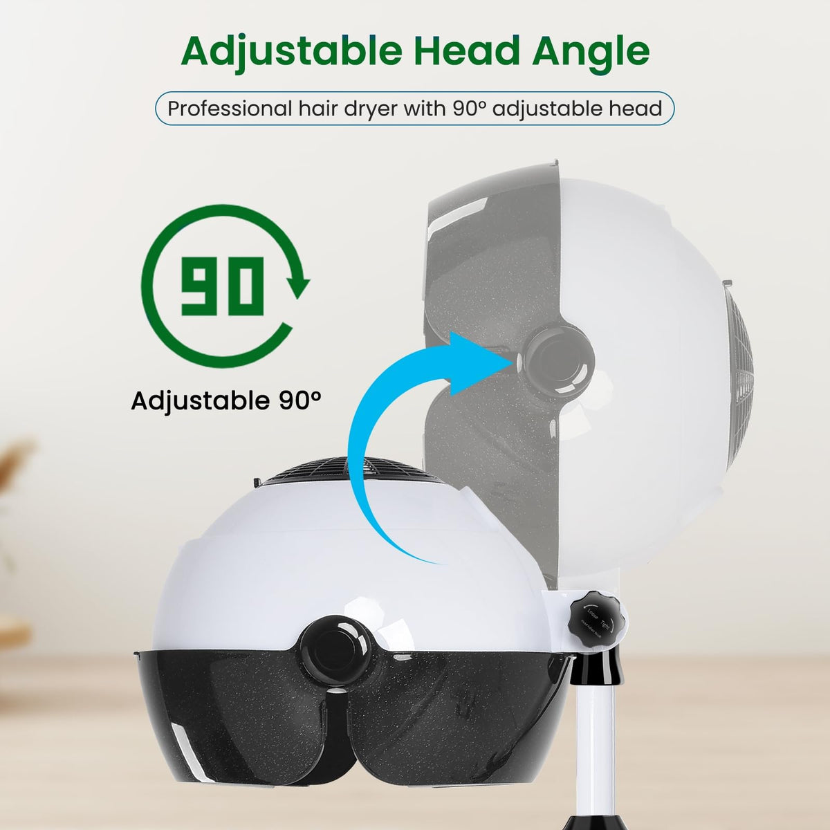 Chetunju vertical-cap dryer delivering even heat for consistent blowouts.