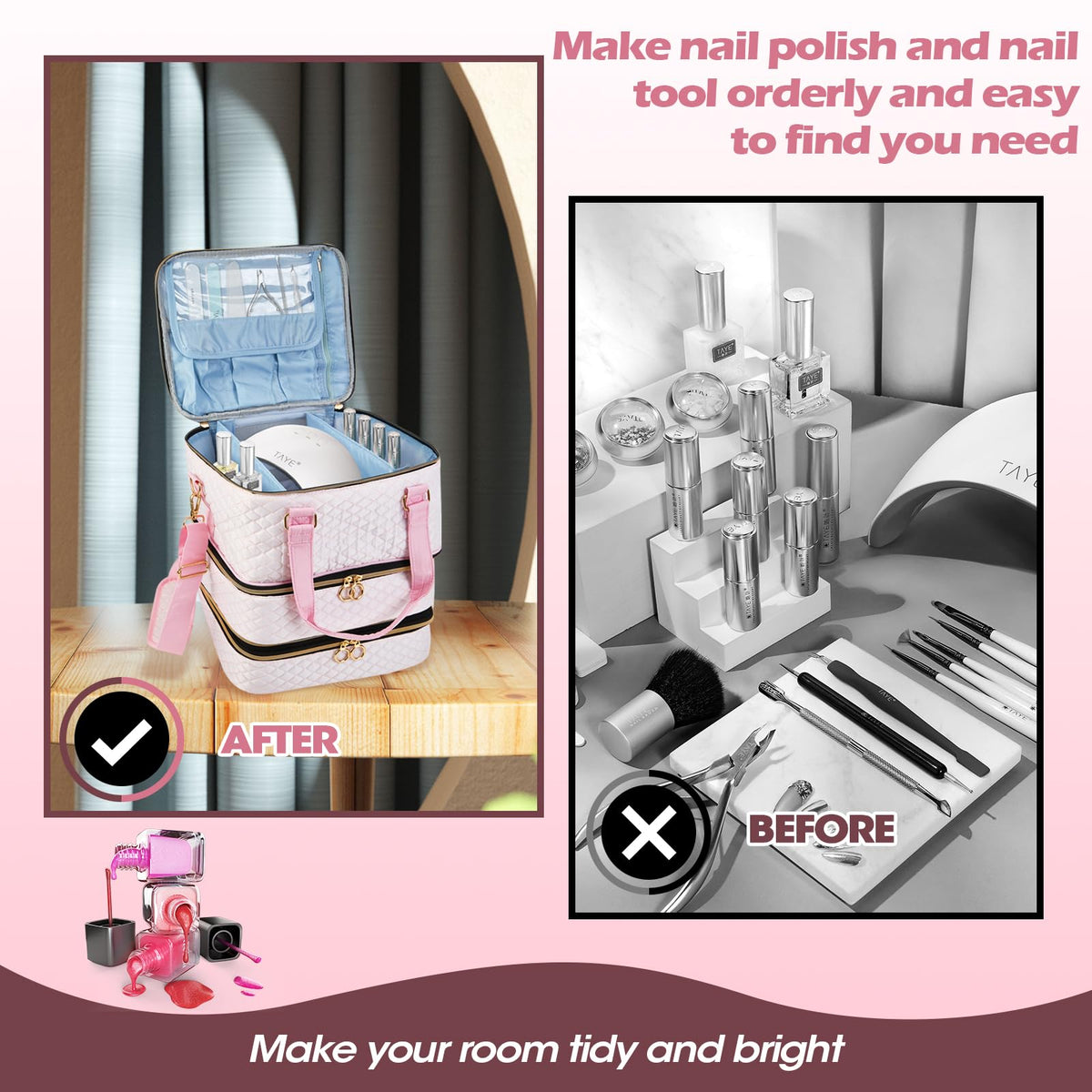Cheungren pink design adds a cheerful touch to nail art routines.
