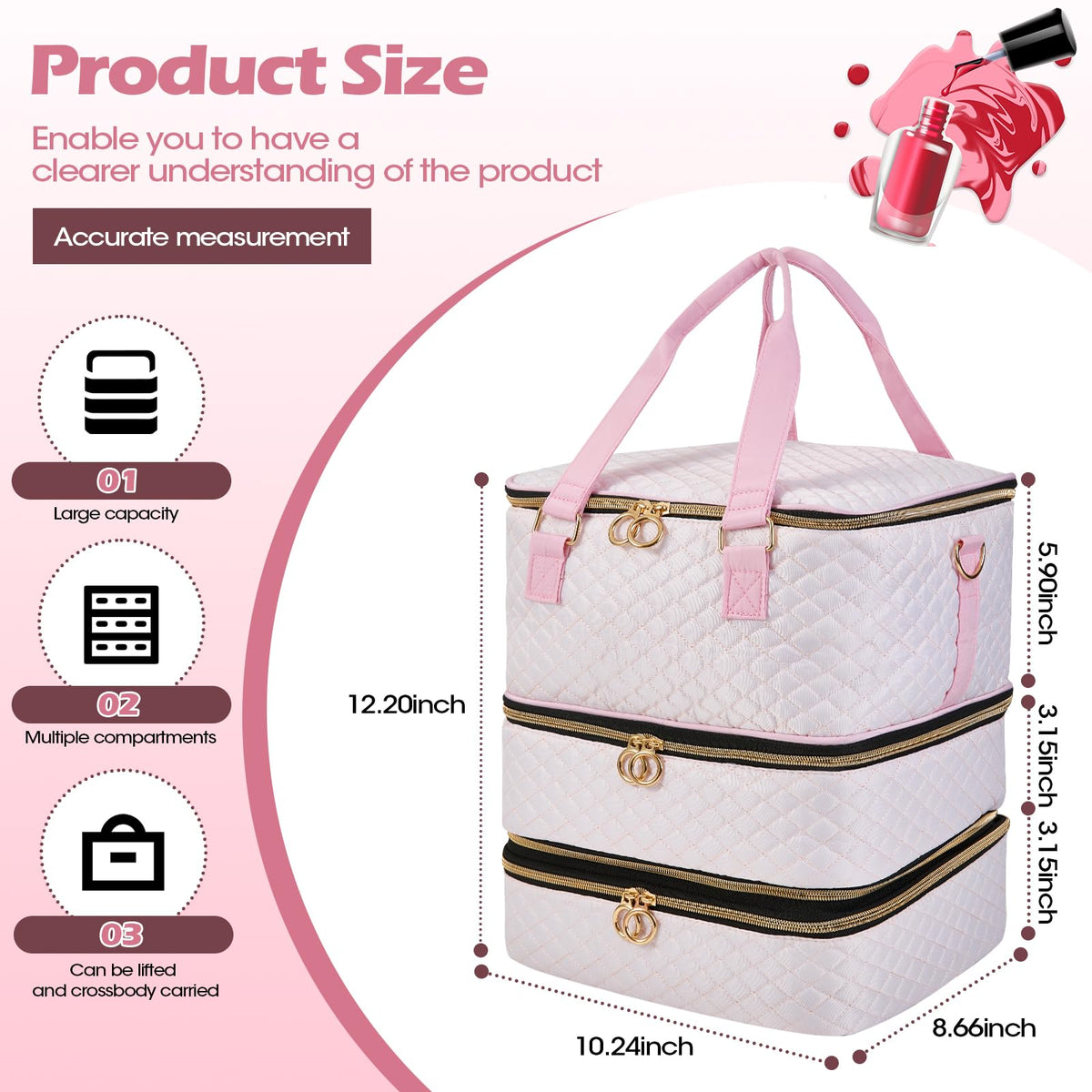 Cheungren organizer lower layers with 84-bottle capacity maximizes storage space.