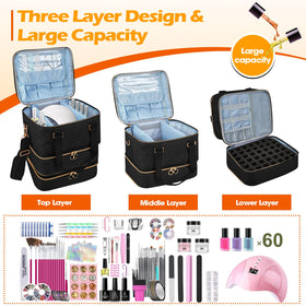 Cheungren upper layer tools divider keeps brushes and lamp accessories organized.