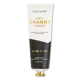 Chez Gagné hand cream bottle with jojoba oil for hydration