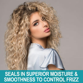 Shiny, manageable curls after using CHI Aloe Vera detangler.