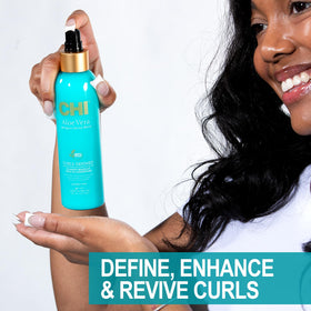 CHI Aloe Vera Leave-In Application demonstrates even distribution on damp hair