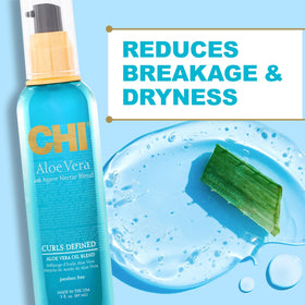 CHI Aloe Vera Oil provides deep moisture to control frizz on damp or dry hair.