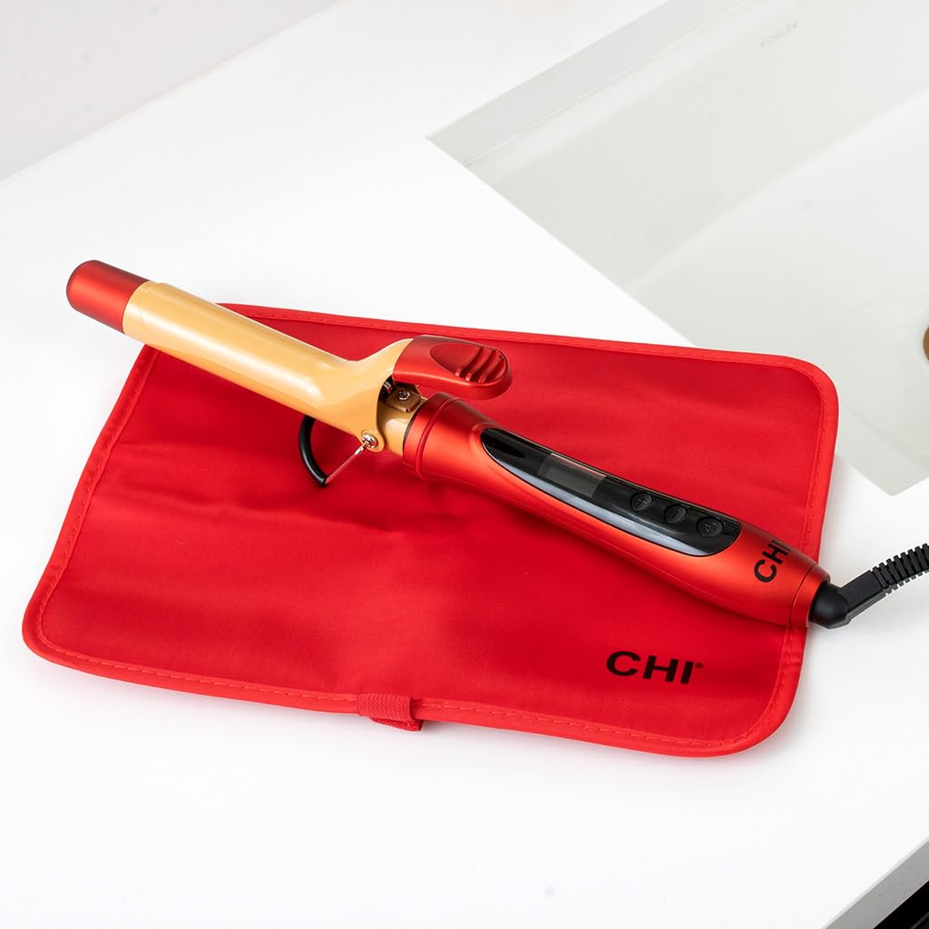 CHI curling iron auto shut-off for safer styling after use.