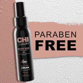 Ceramic-protein formula protects hair during heat styling.