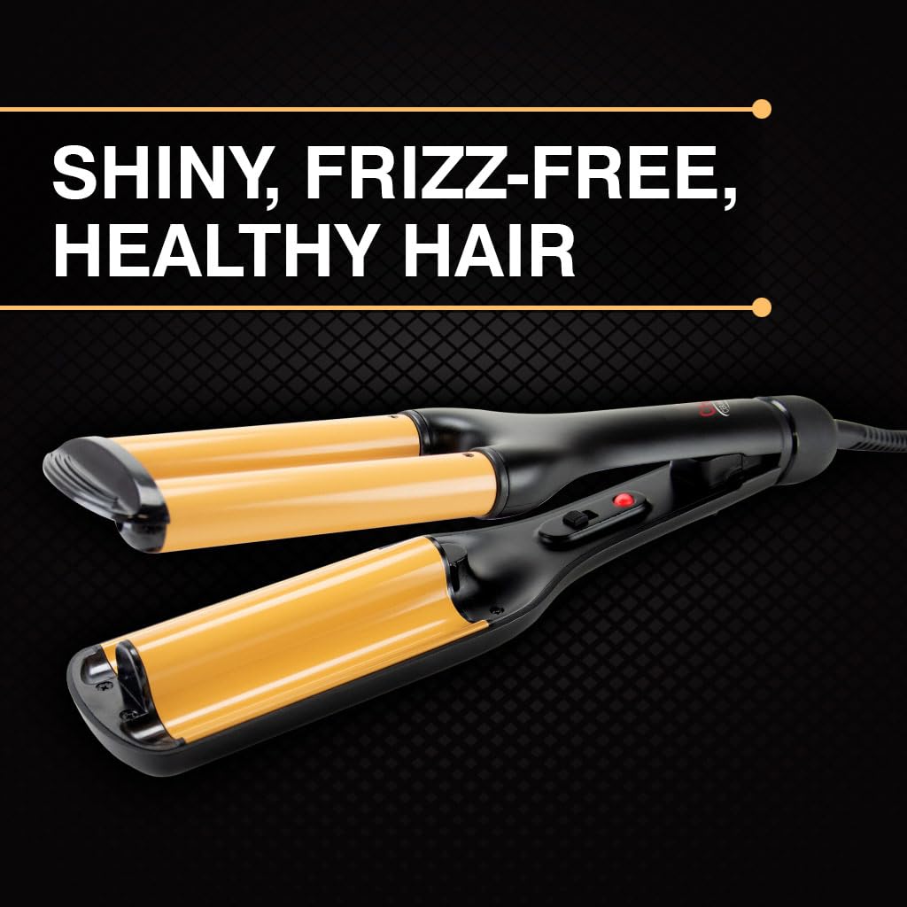 CHI Ceramic Triple Waver side profile shows comfortable grip for extended use